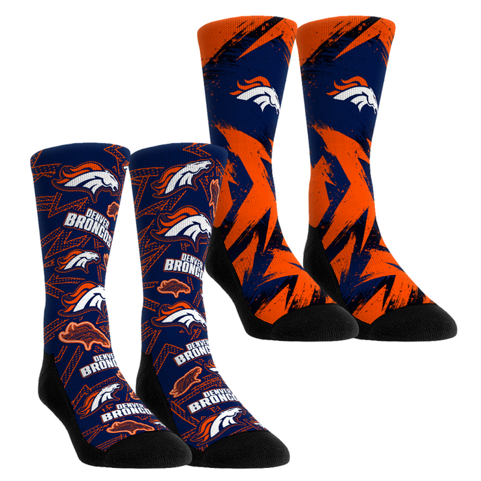 Denver Broncos - Game Day 2-Pack by Rock 'Em Socks