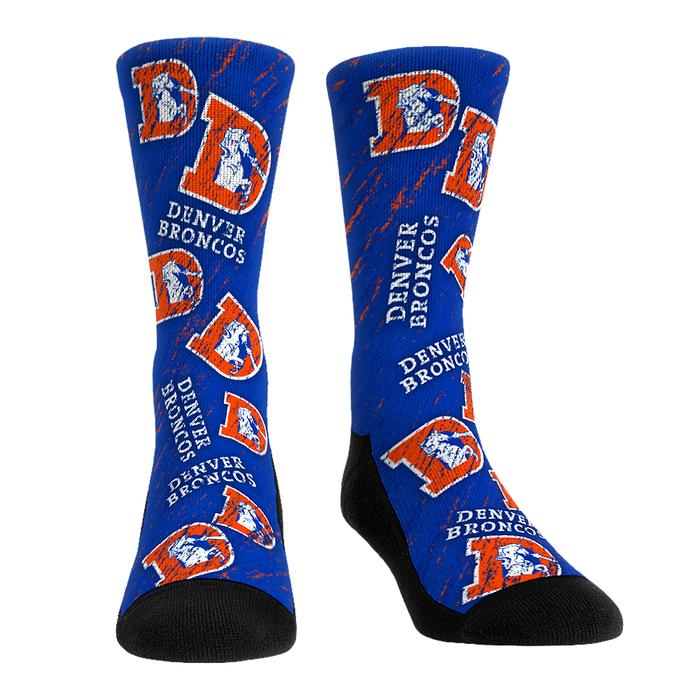 Denver Broncos - Throwback All-Over by Rock 'Em Socks