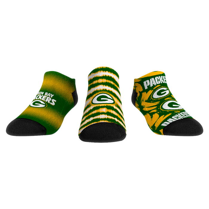 Green Bay Packers - Low Cut - Make Some Noise (3-Pack) by Rock 'Em Socks