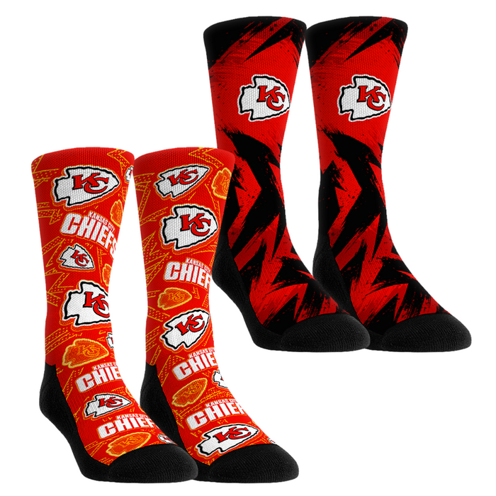 Kansas City Chiefs - Game Day 2-Pack by Rock 'Em Socks