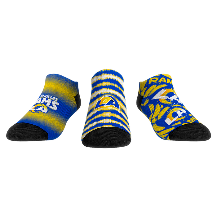 Los Angeles Rams - Low Cut - Make Some Noise (3-Pack) by Rock 'Em Socks