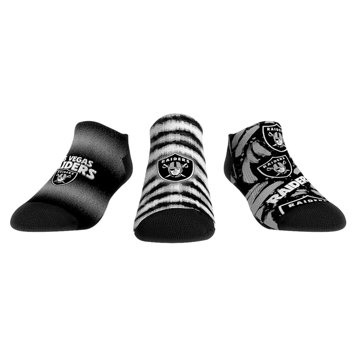 Las Vegas Raiders - Low Cut - Make Some Noise (3-Pack) by Rock 'Em Socks