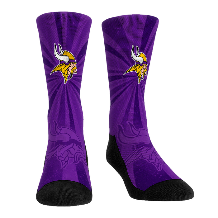 Minnesota Vikings - Throwback Swirl by Rock 'Em Socks