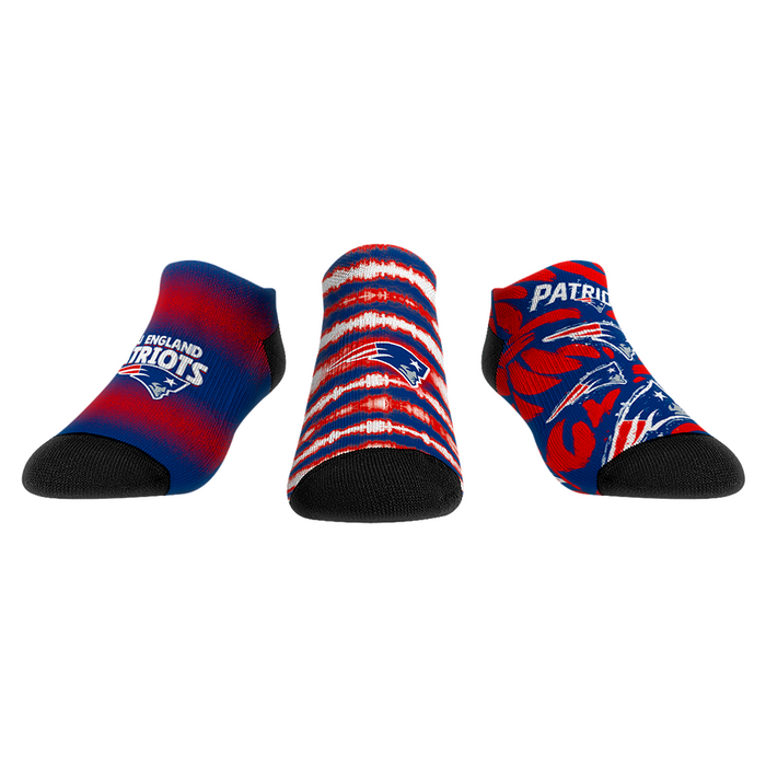 New England Patriots - Low Cut - Make Some Noise (3-Pack) by Rock 'Em Socks
