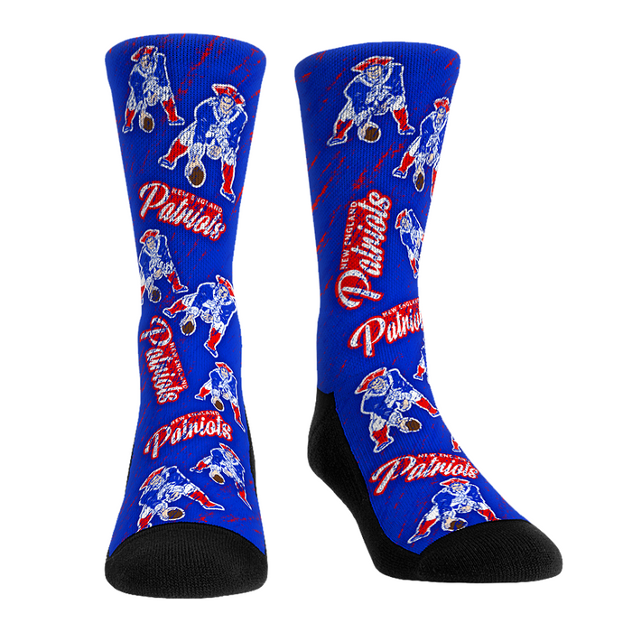 New England Patriots - Throwback All-Over by Rock 'Em Socks