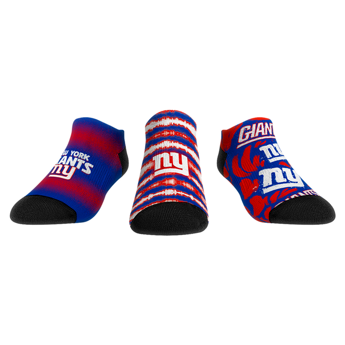 New York Giants - Low Cut - Make Some Noise (3-Pack) by Rock 'Em Socks