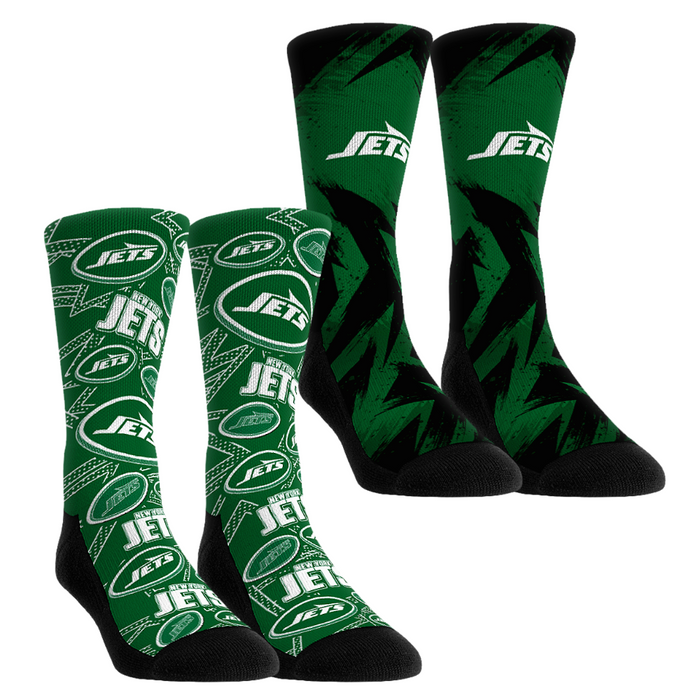 New York Jets - Game Day 2-Pack by Rock 'Em Socks