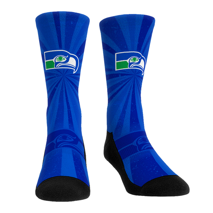 Seattle Seahawks - Throwback Swirl by Rock 'Em Socks
