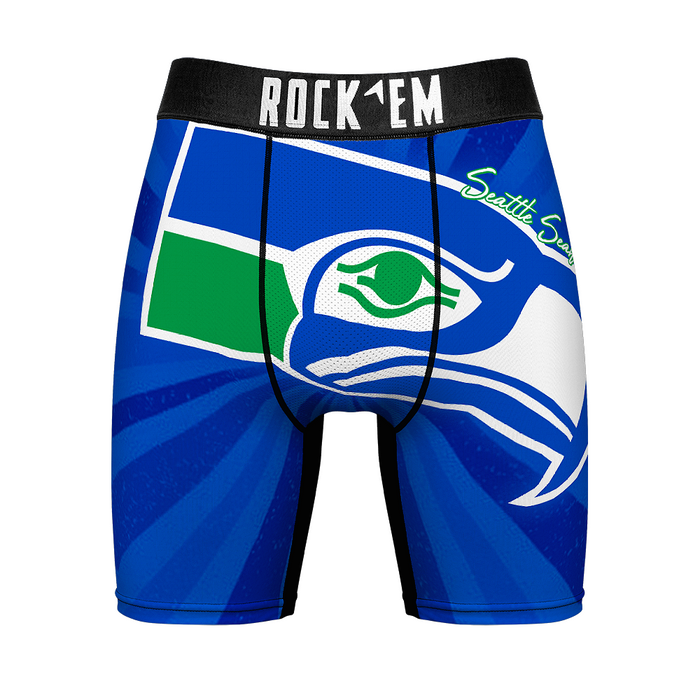 Seattle Seahawks - Throwback Swirl by Rock 'Em Socks