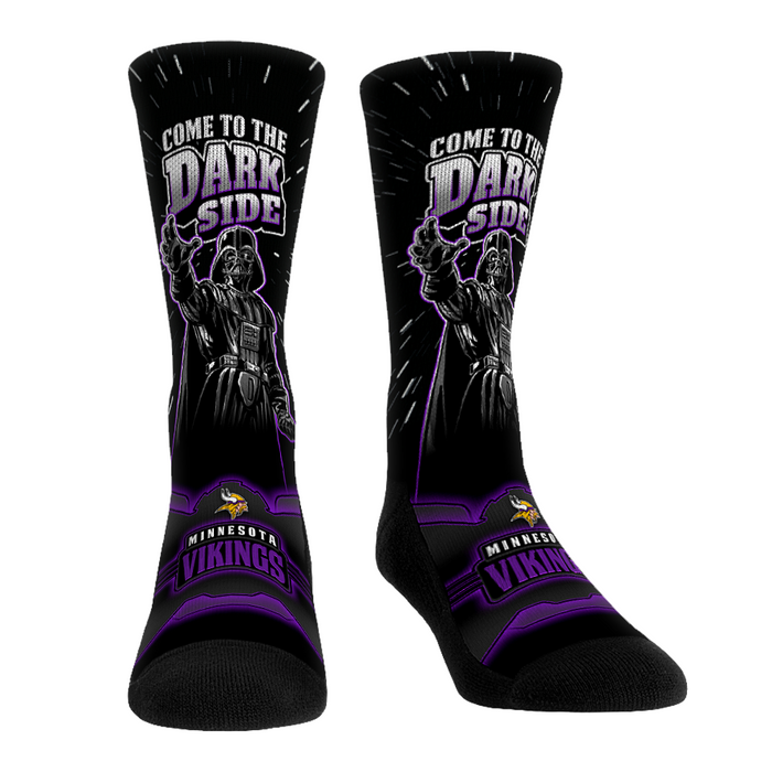 Minnesota Vikings - Star Wars - Dark Side by Rock 'Em Socks