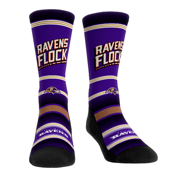 Baltimore Ravens - Ravens Flock by Rock 'Em Socks
