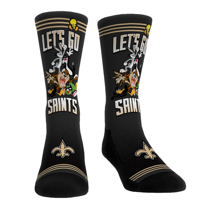 New Orleans Saints - Looney Tunes - Team Pile Up by Rock 'Em Socks