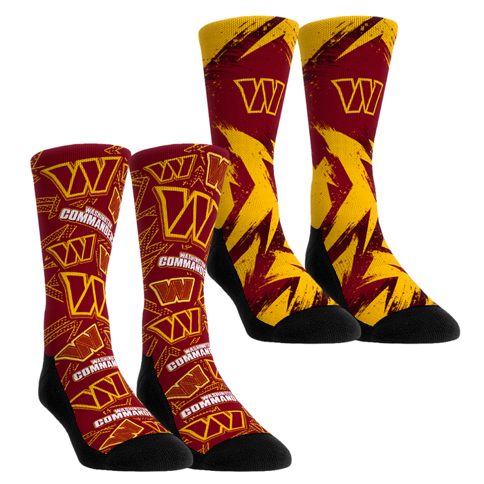 Washington Commanders - Game Day 2-Pack by Rock 'Em Socks