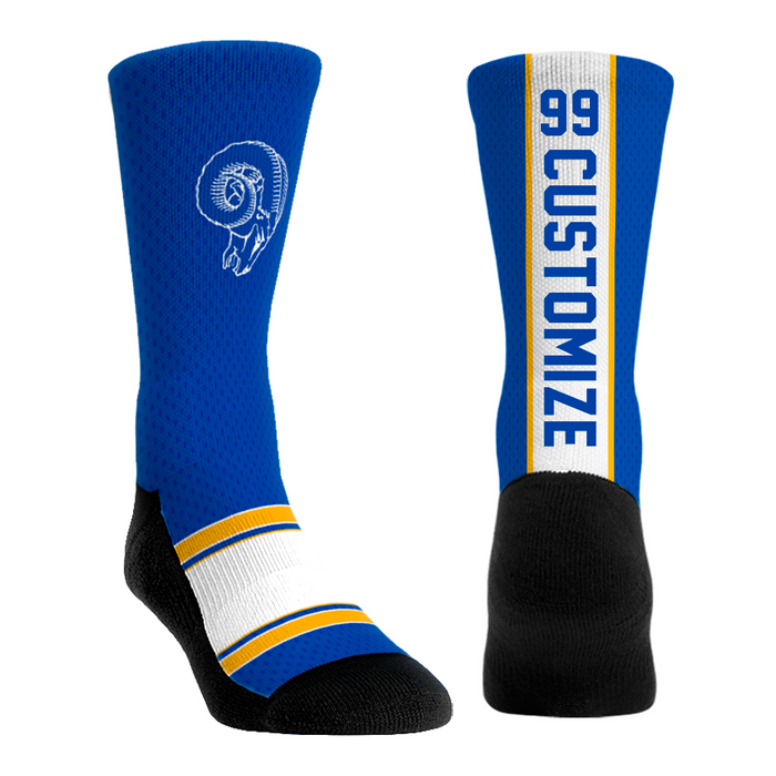 Los Angeles Rams - Throwback Custom Jersey by Rock 'Em Socks