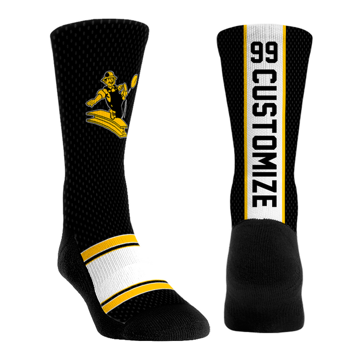 Pittsburgh Steelers - Throwback Custom Jersey by Rock 'Em Socks