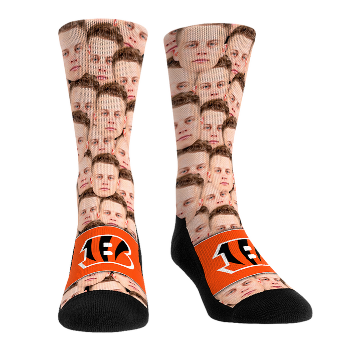 Joe Burrow - Cincinnati Bengals - Face Repeat by Rock 'Em Socks
