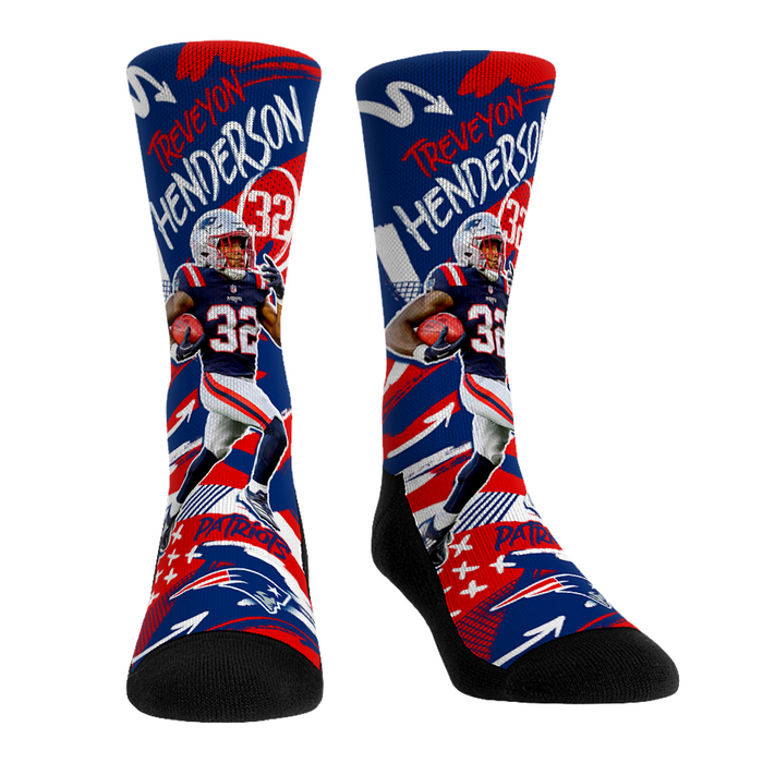 TreVeyon Henderson - New England Patriots - Playmaker by Rock 'Em Socks
