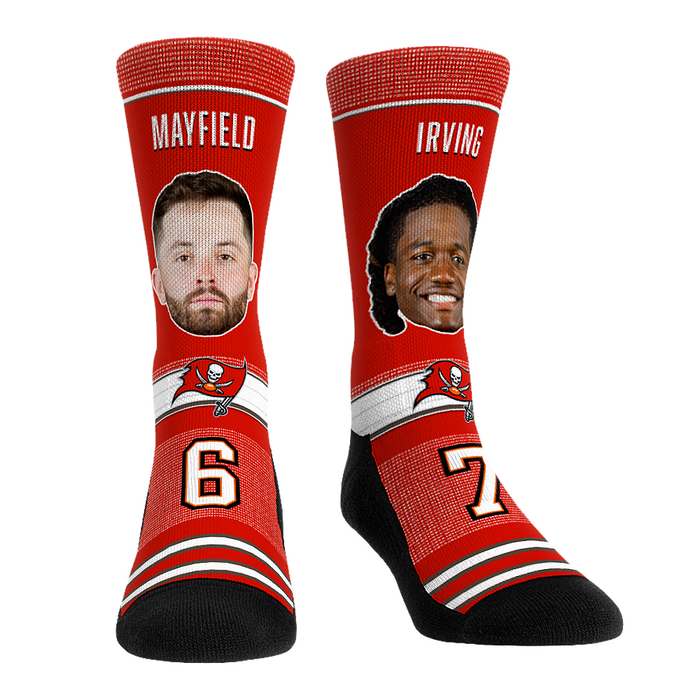 Baker Mayfield & Bucky Irving - Tampa Bay Buccaneers - Teammates by Rock 'Em Socks