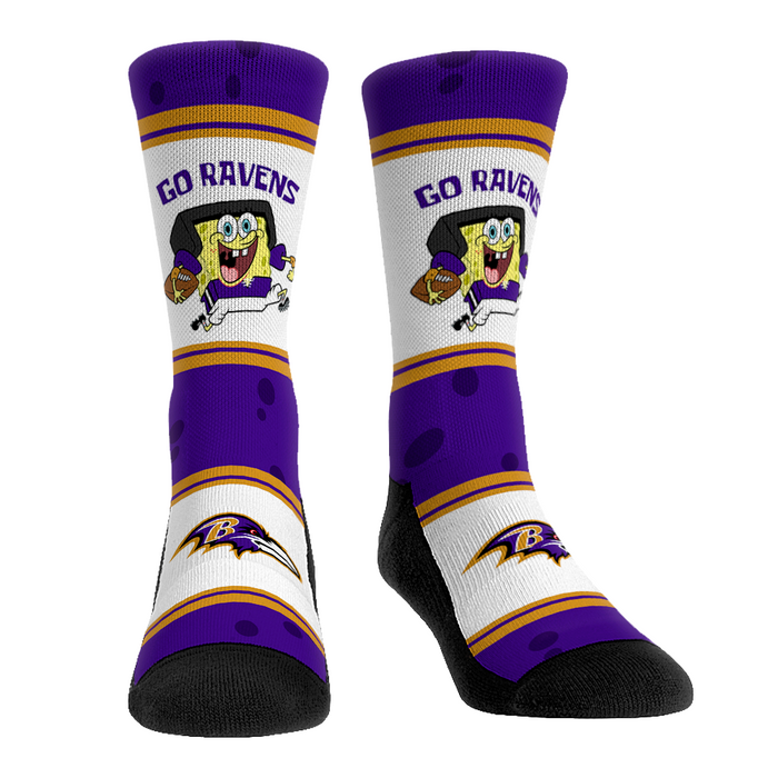 Baltimore Ravens - SpongeBob SquarePants - Team Up by Rock 'Em Socks