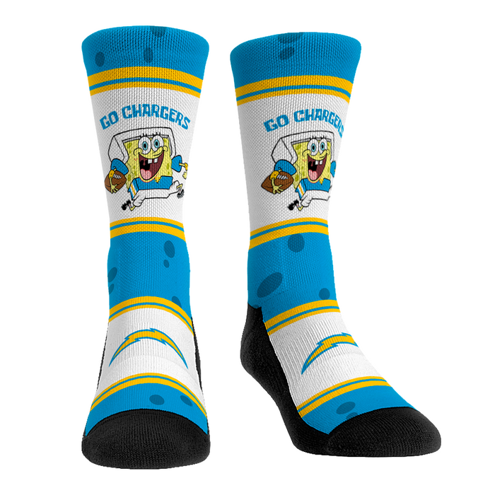 Los Angeles Chargers - SpongeBob SquarePants - Team Up by Rock 'Em Socks