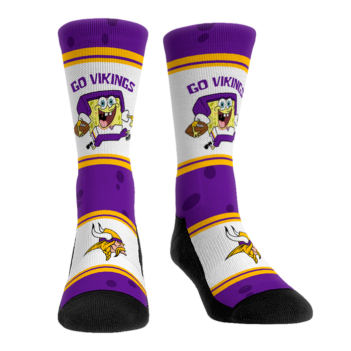 Minnesota Vikings - SpongeBob SquarePants - Team Up by Rock 'Em Socks