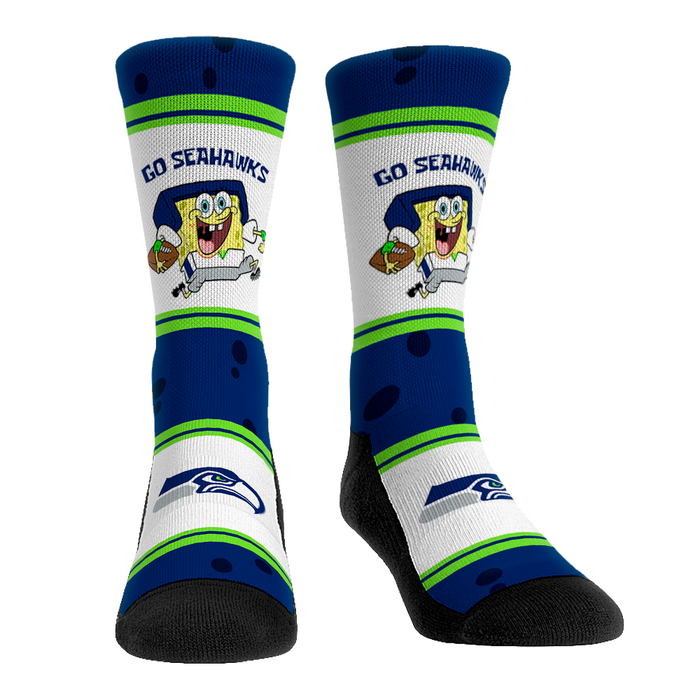 Seattle Seahawks - SpongeBob SquarePants - Team Up by Rock 'Em Socks