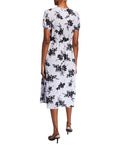 Michael Kors Pintuck Floral Print Short Sleeve Dress by Vanessa Jane