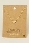 Gold Dipped Cz Heart Shape Pendant Necklace