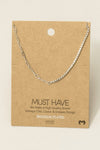 Gold Dipped Cz Chain Link Necklace: Silver