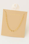 Long And Short Oval Chain Necklace
