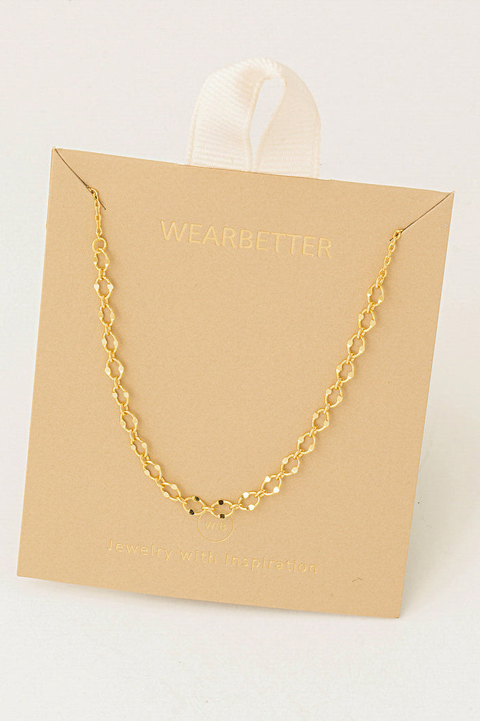 Long And Short Oval Chain Necklace by Boutique 23