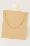 Long Short Chain Pattern Necklace