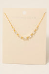 Sterling Silver Cz Baguettes Chain Necklace