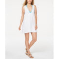 California Waves Juniors Lattice Cover-Up Dress, Size Large by Vanessa Jane