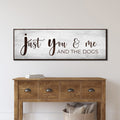 You, Me, And The Dogs Sign III by Tailored Canvases