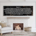 Psalm 91: 'He Is My Refuge' Sign - Inspirational Christian Wall Art for living room, religious decor by Tailored Canvases