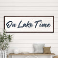 On Lake Time Sign III by Tailored Canvases