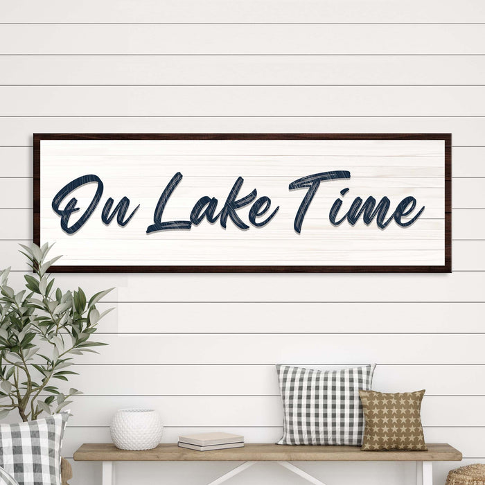 On Lake Time Sign III by Tailored Canvases