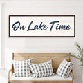 On Lake Time Sign III by Tailored Canvases