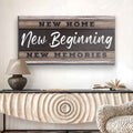 New Home, New Beginning Sign V by Tailored Canvases