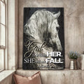 God Is Within Her She Will Not Fall Psalm 46:5 Faith Sign VI by Tailored Canvases