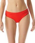 Michael Kors Womens Solids Side Shirred Bikini Bottom by Vanessa Jane