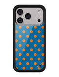Polka Dot | Blue and Orange iPhone Case by Wildflower Cases