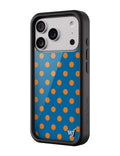Polka Dot | Blue and Orange iPhone Case by Wildflower Cases