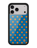 Polka Dot | Blue and Orange iPhone Case by Wildflower Cases