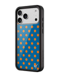Polka Dot | Blue and Orange iPhone Case by Wildflower Cases