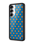 Polka Dot | Blue and Orange Samsung Galaxy Case by Wildflower Cases