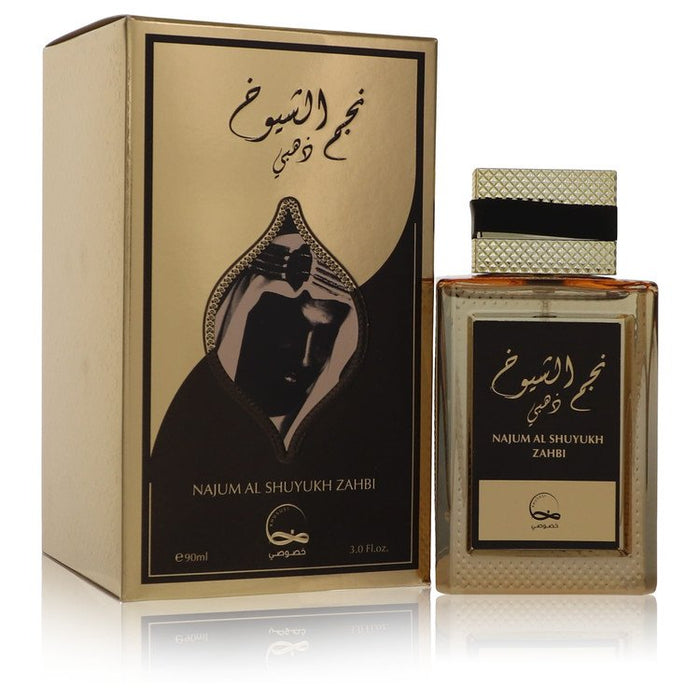 Najum Al Shuyukh Zahbi by Khususi Eau De Parfum Spray 3 oz for Men by Avera Group