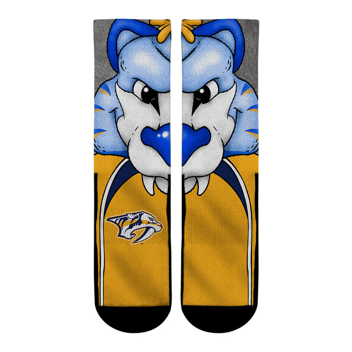 Nashville Predators - Split Face Mascot by Rock 'Em Socks