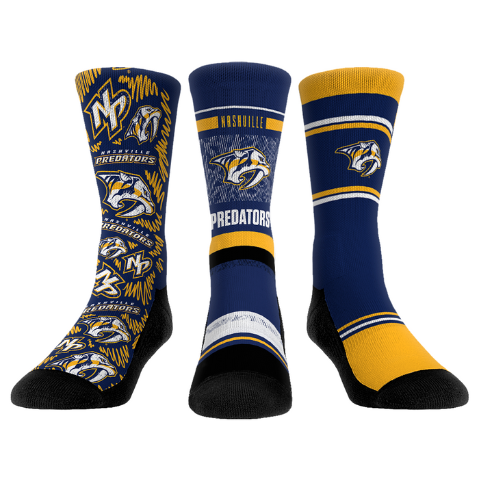Nashville Predators - 3-Pack by Rock 'Em Socks